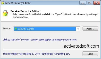 Service Security Editor Free Download